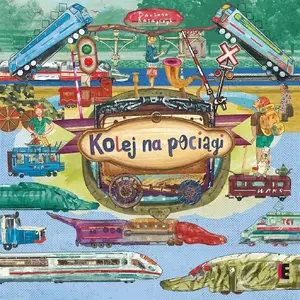 Toy Train Set Ezop Kolej na pociągi — wooden track playset, model 9788367866002