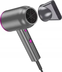 Hairdryer HOCO HP13 — warm and cold air, compact design, red-pink