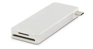 Док-станция для ноутбука LMP 18122 USB 3.2 Gen 1 Type-C, порты USB-A/C, слот SD/MicroSD, серебристая