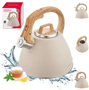 Stainless Steel Whistling Kettle Klausberg KB-7954, 2.5 L Capacity