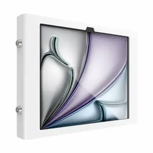 Wall Mount Secured Enclosure for iPad Air M2 13" (2024) — Maclocks Compulocks Apex, White, 4 Keys
