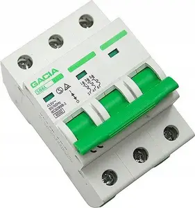 Automātiskais izslēdzējs GACIA SB6L B 3P 50A, 6 kA īssavienojuma, B raksts, 3-polu, 50 A
