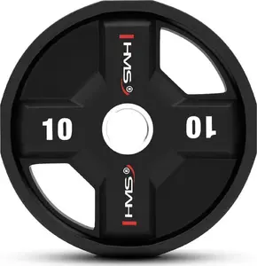 Olympic weight plates HMS TPC10 with CPU coating, 10 kg
