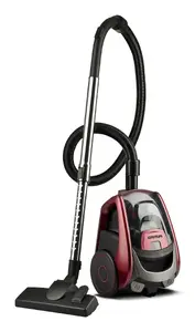 Cilindra putekļsūcējs G3FERRARI G90011 — 700 W, sausa tīrīšana, bez maisiņa, ciklonisks, 1.5 L, HEPA, sarkani/melns
