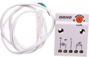 Sensor ORNO OR-CR-233 dusk sensor with external probe 2300W 2–100 lx IP65/IP20 white