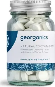 Tooth-cleaning tablets Georganics English Peppermint 120 tablets