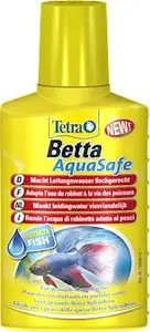 Akvārija ūdens kondicionieris Tetra Betta AquaSafe 100 ml — ūdens apstrāde bettām un tropiskajām zivīm