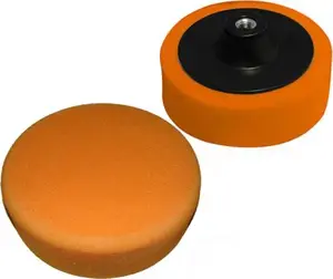 Polishing Sponge Pad Silver 180 mm Orange M14 Medium Abrasiveness (MPN 10696)