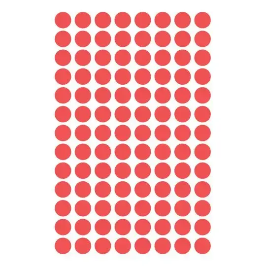 Avery Zweckform 3589 red round labels 8 mm, 416 pcs Photo 3