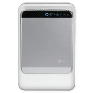 Air purifier Fellowes AeraMax Pro AM II for 30 m² — 170 m³/h, 64 dB, 70.36 W, stainless steel, 4.8 kg