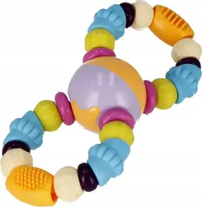 Rattle beads Bambam 17x20 cm model 9137 — baby rattle toy with beads