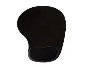 Mouse pad VAKOSS PD-424 with wrist rest, monochromatic black surface