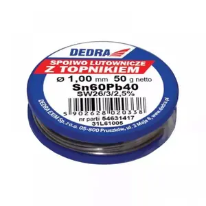 Solder wire Dedra 31L61005, leaded/lead-free not specified, 31L61005