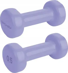 Dumbbells SPOKEY Shape vinyl set 2 × 0.5 kg