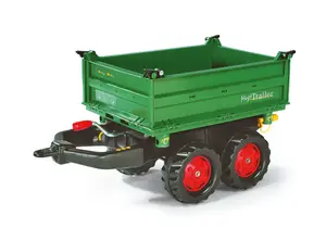 Rotaļu traktora piekabe rolly toys rollyMega Trailer — saderīga ar Rolly toys, 3–10 g., melna/zaļa, 7.9 kg