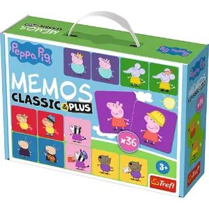 Дополнение к настольной игре TREFL Peppa Pig Memos Classic & Plus — память, для детей от 3 лет