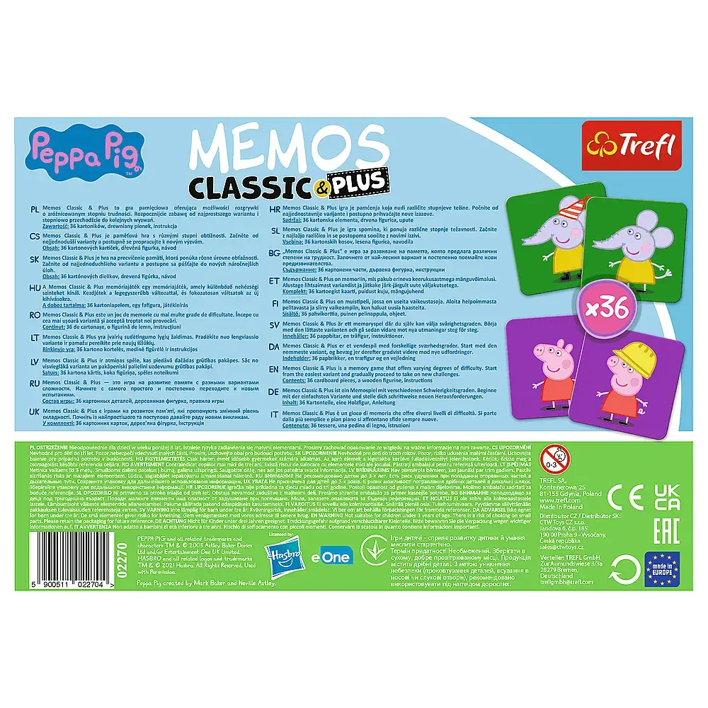 TREFL Peppa Pig Memos Classic & Plus — дополнение Photo 4
