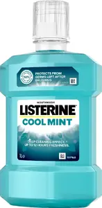 Mutes skalošanas līdzeklis Listerine Cool Mint 1 L — antiseptisks, ar alkoholu