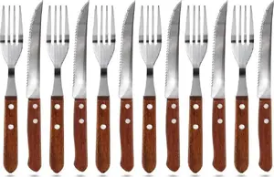 Cutlery Set No name 12-piece steak and pizza utensils, stainless look, household tableware