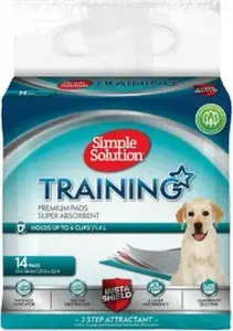 Впитывающие пеленки для щенков Simple Solution SIMPLE PUPPY TRAINING PADS 14 шт. 55×56 см