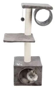 Cat scratching tower Trixie TRIXIE 43952, freestanding, grey, 360×360×1060 mm