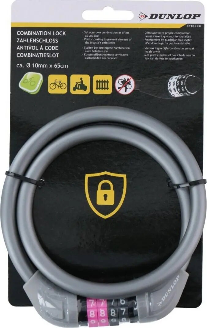 Velosipēda troses slēdzene DUNLOP 1.0
