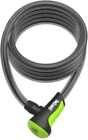 Velosipēda slēdzene ONGUARD NEON 8157GR — troses slēdzene, zaļa