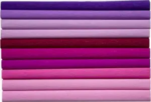 Crepe paper sheets Happy Color 25x200 cm, pink tones mixed pack, 10 pieces