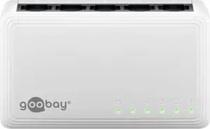 Network switch GOOBAY RB64563 5‑port Gigabit Ethernet unmanaged