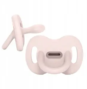Knupis Suavinex SX Pro 100% silikons, fizioloģiska forma, 6–18 mēn., rozā
