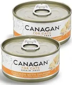 Mitrs kaķu barības maisījums Canagan 75 g Vistas un Lasis