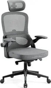 Office chair Diablo Chairs V-Light Gray — model 1607, ergonomic swivel task chair