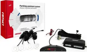 Parking sensor kit Amio AMI-01566 — 4 LED reverse sensors, white
