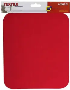 Mouse pad Logo 50110 — soft red mousepad, fabric surface, non-slip base