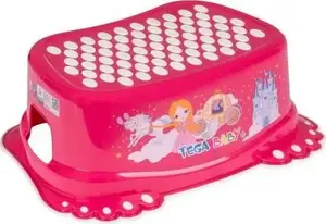 Footrest for baby bathtub, tega baby model TE0371 - non-slip princess print, pink