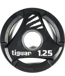 Блин Tiguar 1,25 кг — олимпийский диск для штанги, для силовых упражнений