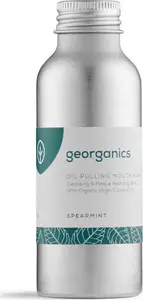 Mutes skalojamais eļļa Georganics Spearmint 100 ml – eļļas bāzes mutes skalošanas līdzeklis
