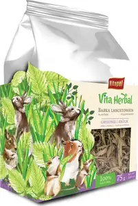 Vitapol Vita Herbal grauzējiem un trusīšiem ar ceļteku (Plantago lanceolata), 75 g