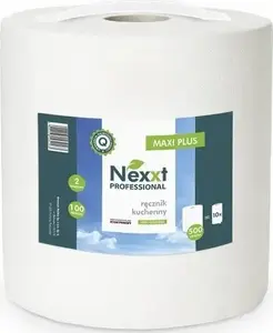 Paper towel roll NEXXT EMERSON NEXXT MAXI CH-rl60m2wb-ce — two-ply cellulose, white, 60 m (approx. 300 sheets)