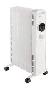 Oil electric space heater Concept Solution RO3309, indoor floor heater, 2000 W, white