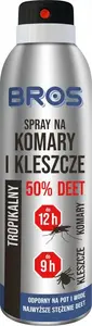 Спрей-репеллент BROS 50% DEET 180 мл — от комаров и клещей