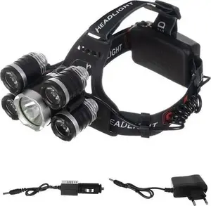 Headlamp Iso Trade 5 x LED T6 CREE — compact rechargeable head torch
