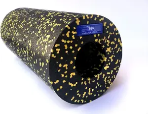 Massage Roller YakimaSport EPP Roller smooth Black-Yellow – lightweight EPP foam, cylindrical massage stick