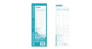 Time card Michalczyk & Prokop 531-0 — employee work time record card