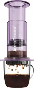 Coffee Brewer AeroPress Clear Purple by AeroPress — Manual Immersion/Press Coffee Maker