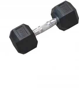 Гантель EB FIT Hantel Hex резиновая 10 кг (1 шт.)