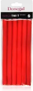 Валики для волос Donegal Ribbon Twist Ø1.3 см × 18 см — упаковка 6 шт.