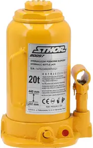 Hydraulic Bottle Jack TOYA STHOR 20T, 20-ton Capacity, Single-Stage