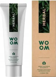 Zobu pasta Woom Herbal+ 75 ml — ķirbju zāļu formula bērniem