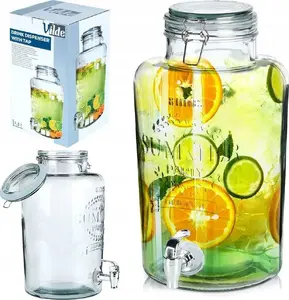 Glass Beverage Dispenser with Spigot Vilde 8 L